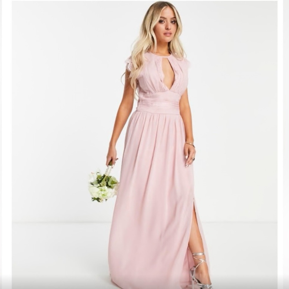 ASOS TFNC Pink Maxi Dress